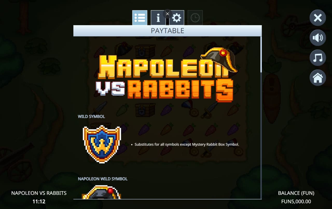 Napoleon vs Rabbits Free Spins